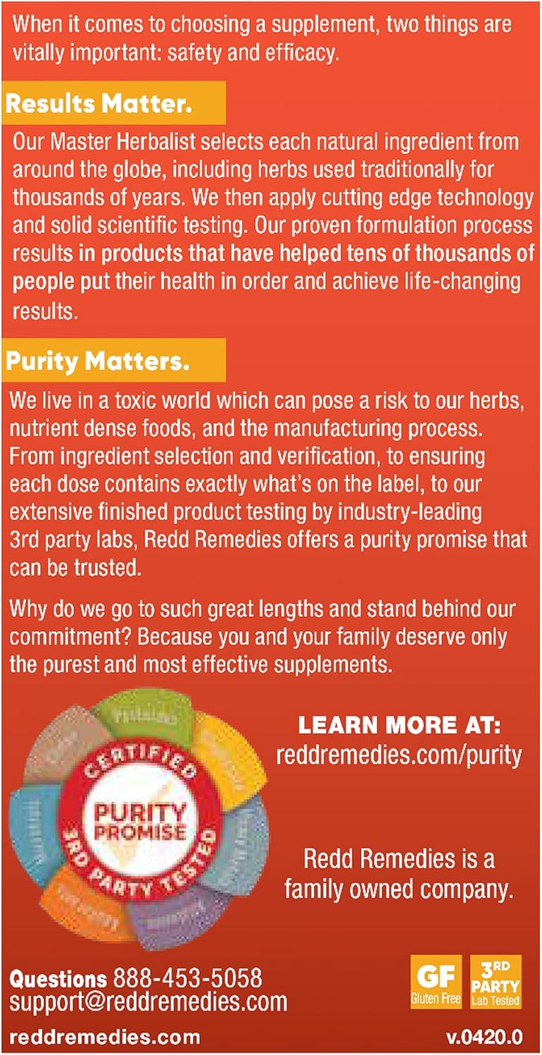 Redd Remedies In Joy Mood and Emotional Strength Support Supplement 60 Tablets