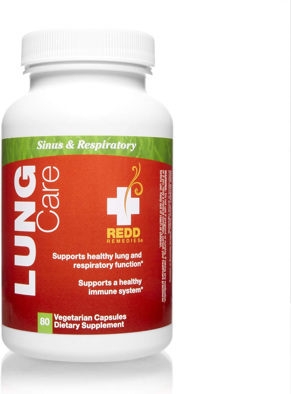 Redd Remedies Lung Care Supplement - 80 Capsules for Respiratory Health