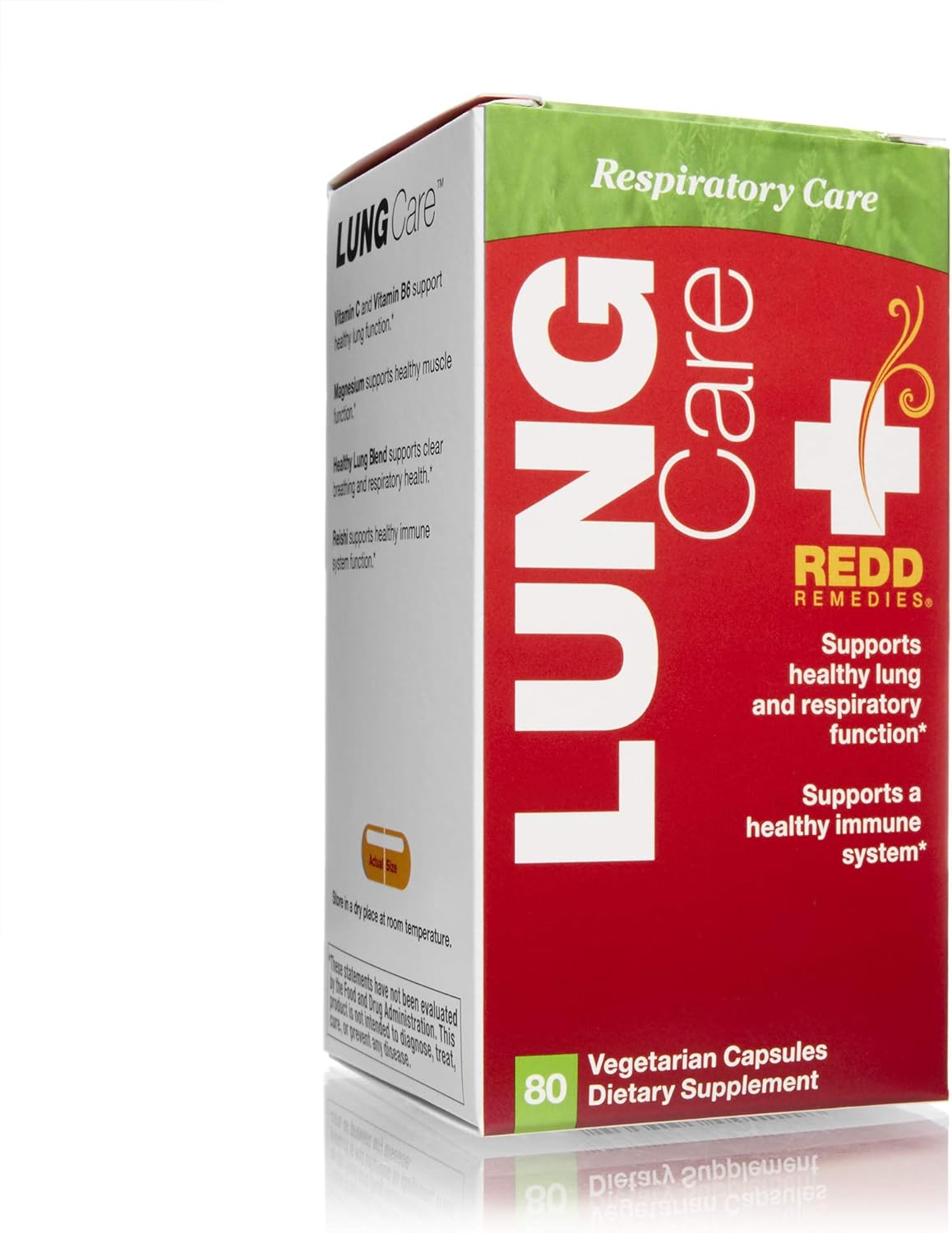 Redd Remedies Lung Care Supplement - 80 Capsules for Respiratory Health