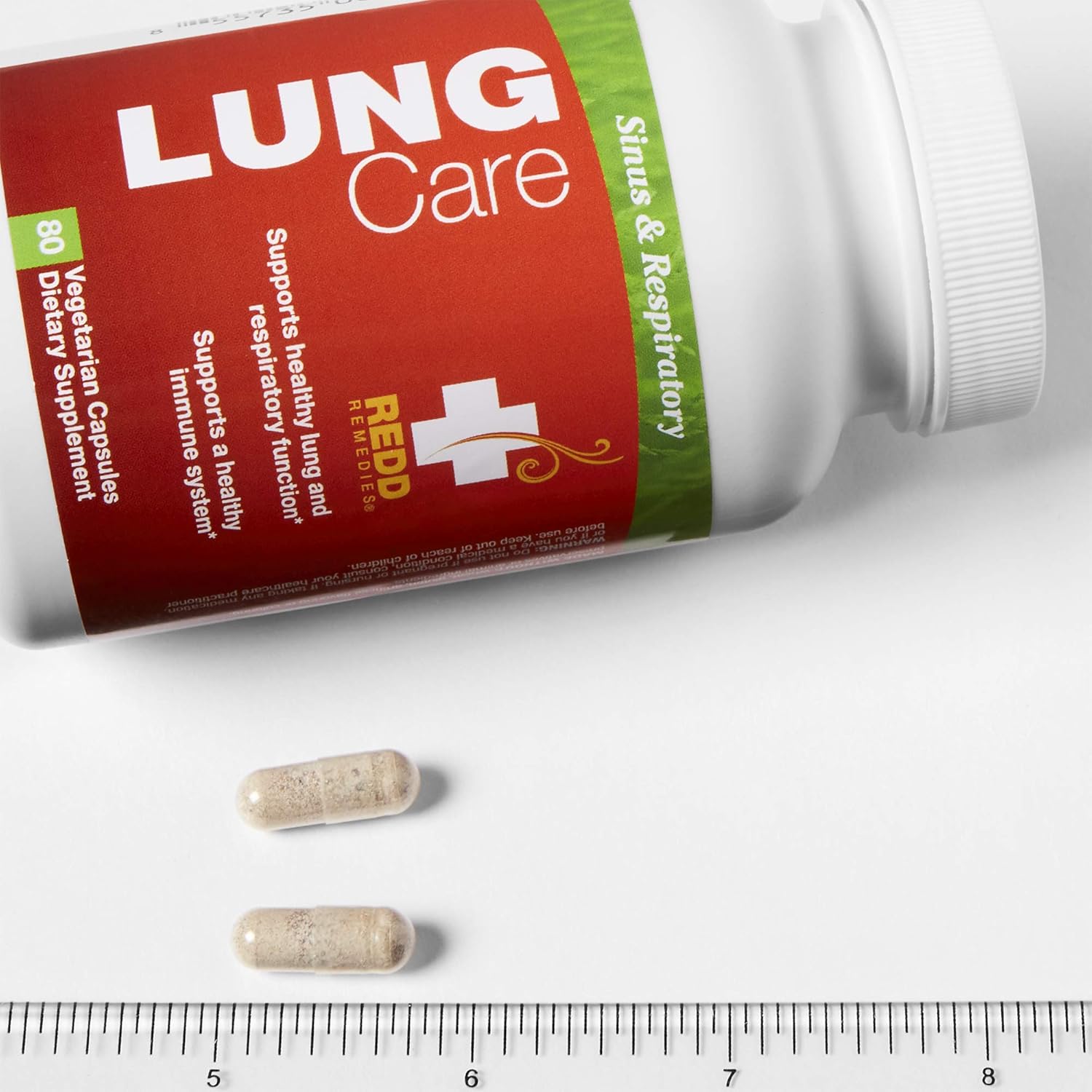 Redd Remedies Lung Care Supplement - 80 Capsules for Respiratory Health