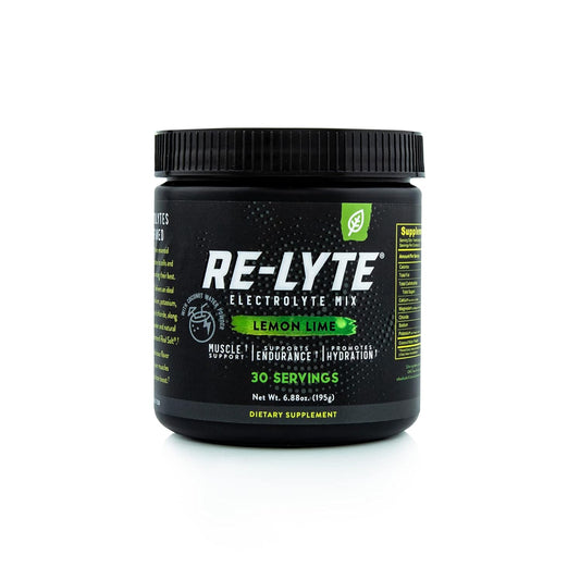 REDMOND Re-Lyte Electrolyte Drink Mix Lemon Lime - 30 Servings, Small 6.88oz Jar
