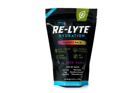 REDMOND Re-Lyte Electrolyte Mix Variety Pack - 30 Stick Packs for Hydration
