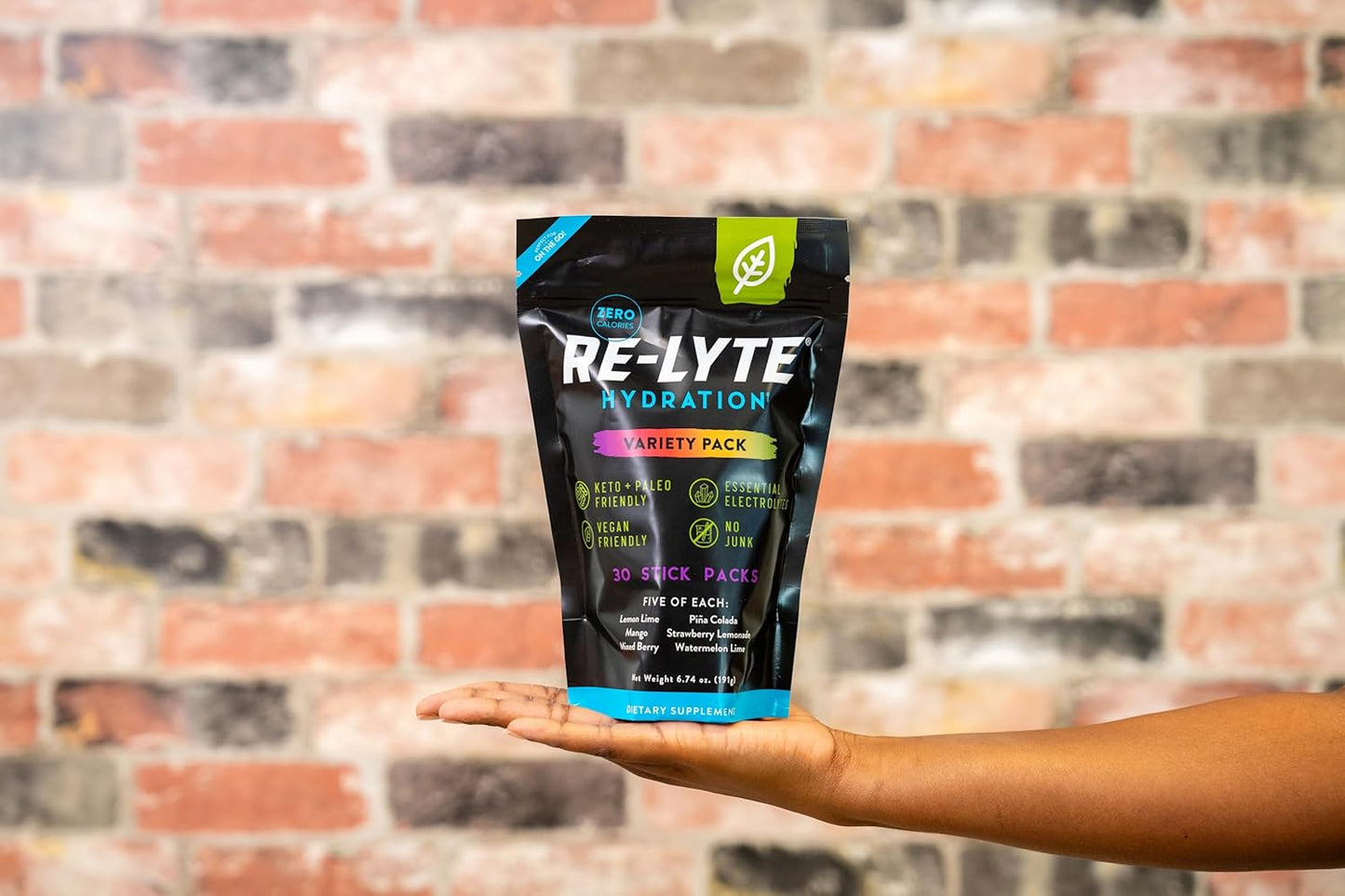 REDMOND Re-Lyte Electrolyte Mix Variety Pack - 30 Stick Packs for Hydration