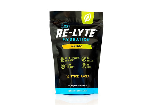 REDMOND Re-Lyte Hydration Electrolyte Drink Mix with Mango Flavor - 30 Stick Packs