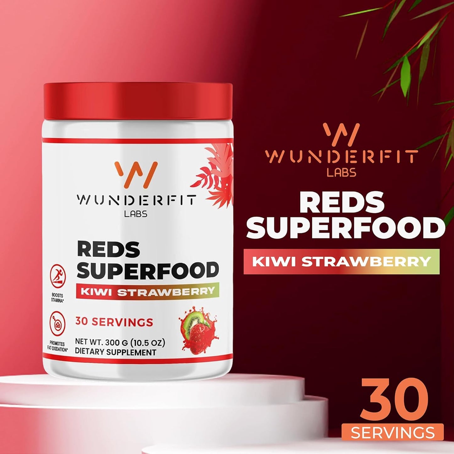Reds Superfood by Wunderfit Labs: Boost Energy and Immunity with Organic Ingredients for Vibrant Health