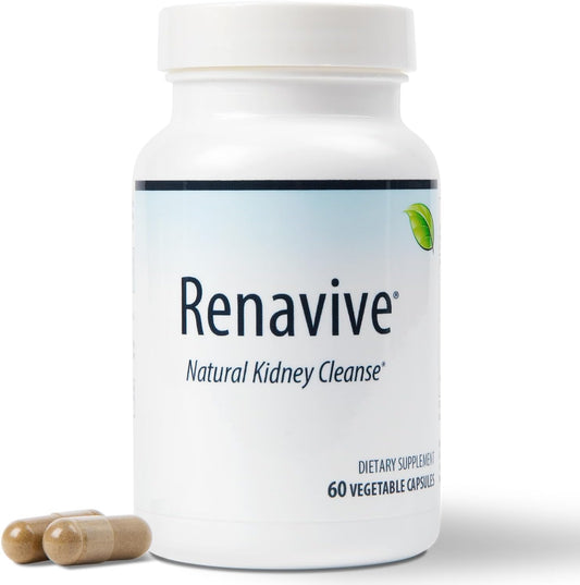 Renavive Kidney Stone Cleanse Capsules with Chanca Piedra & Celery Seed - Supports Kidney Health & Function, Clear System of Impurities