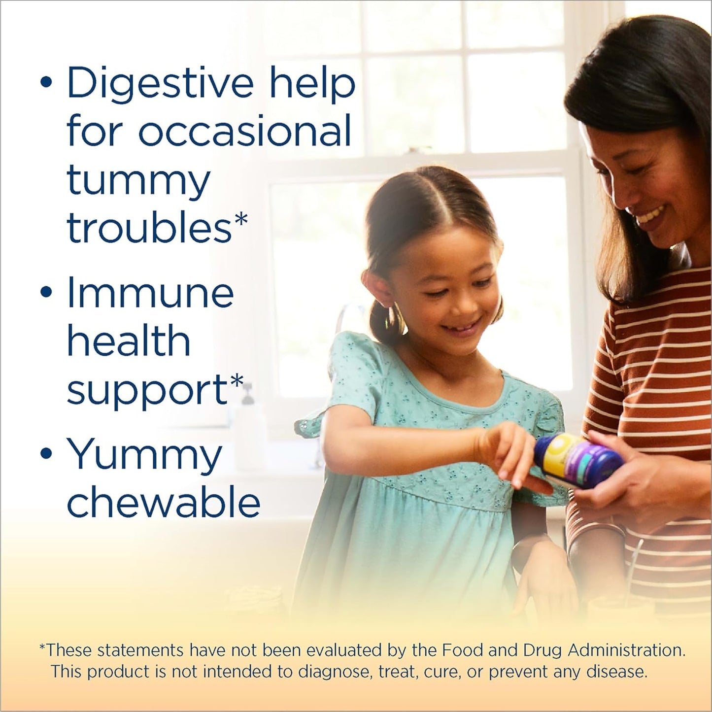 Renew Life Kids Raspberry Probiotic Gummies with Prebiotics - 30 Gummies for Digestive & Immune Health