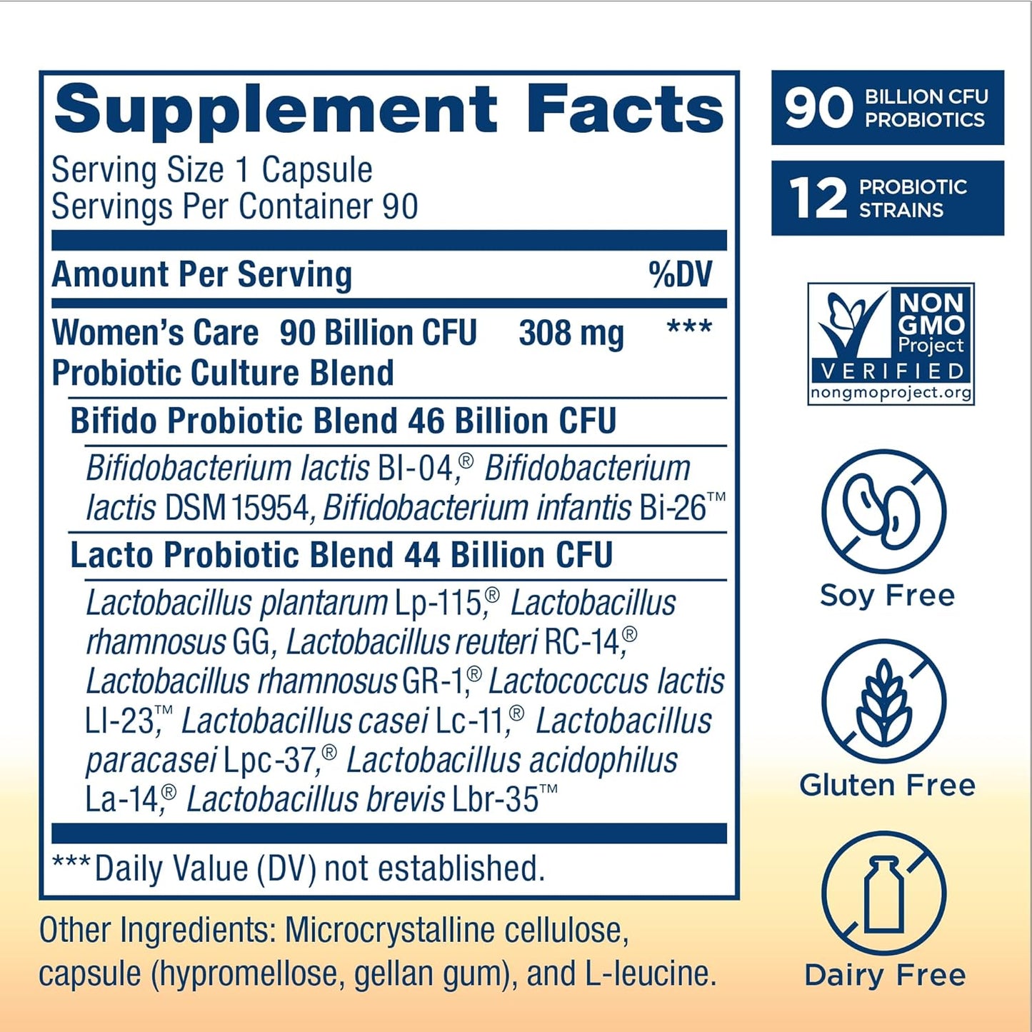 Renew Life Ultimate Flora Women's Care Probiotic - 25 Billion CFU - 90 Capsules - Variety Packaging