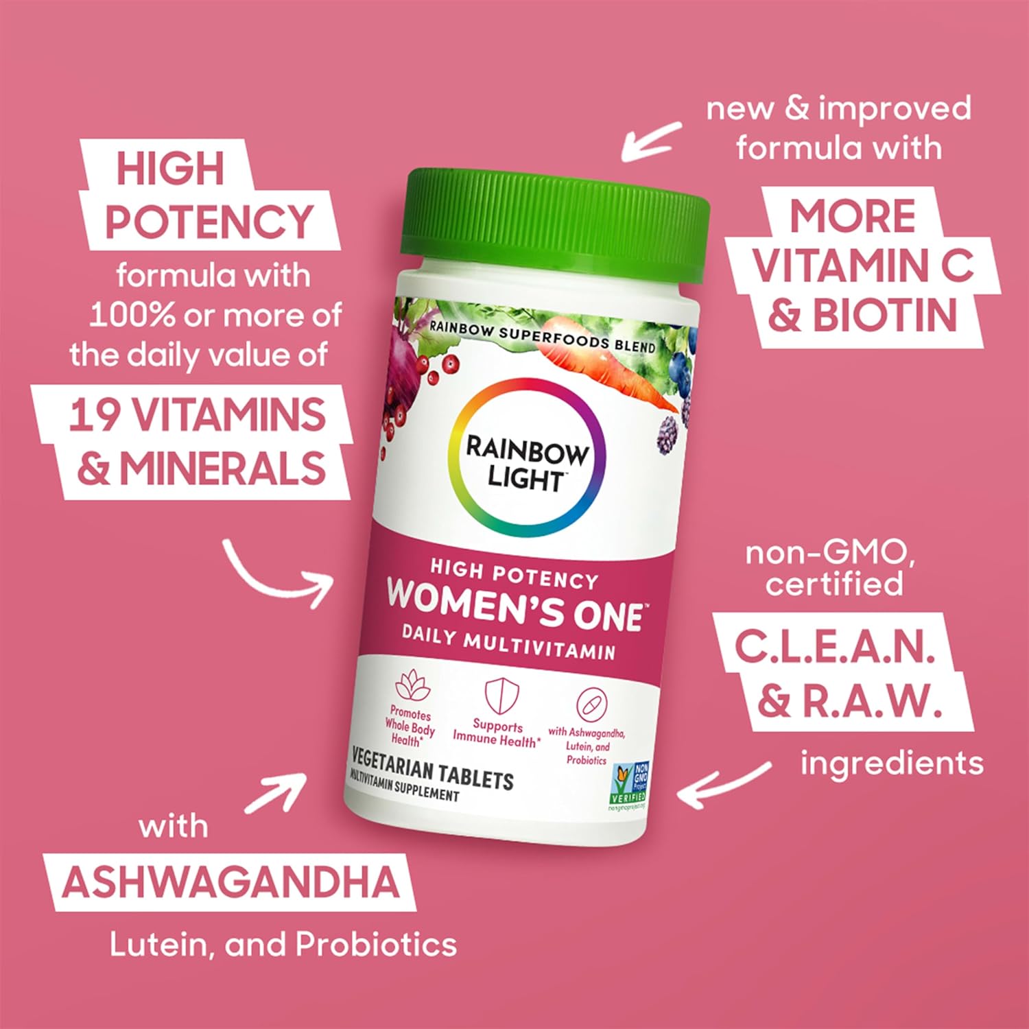 Renew Life Women's Probiotic Capsules with L. Rhamnosus GG - 25 Billion CFU, 50 Count - Supports Vaginal, Urinary, Digestive & Immune Health - Dairy, Soy & Gluten-Free