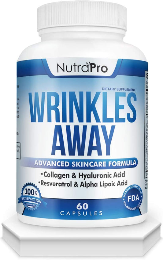 Renew Your Skin with NutraPro Ageless Skin Vitamins - Dermal Repair Complex with Collagen, Resveratrol, and Hyaluronic Acid - Skin Renewal Supplement - BoostGo Australia