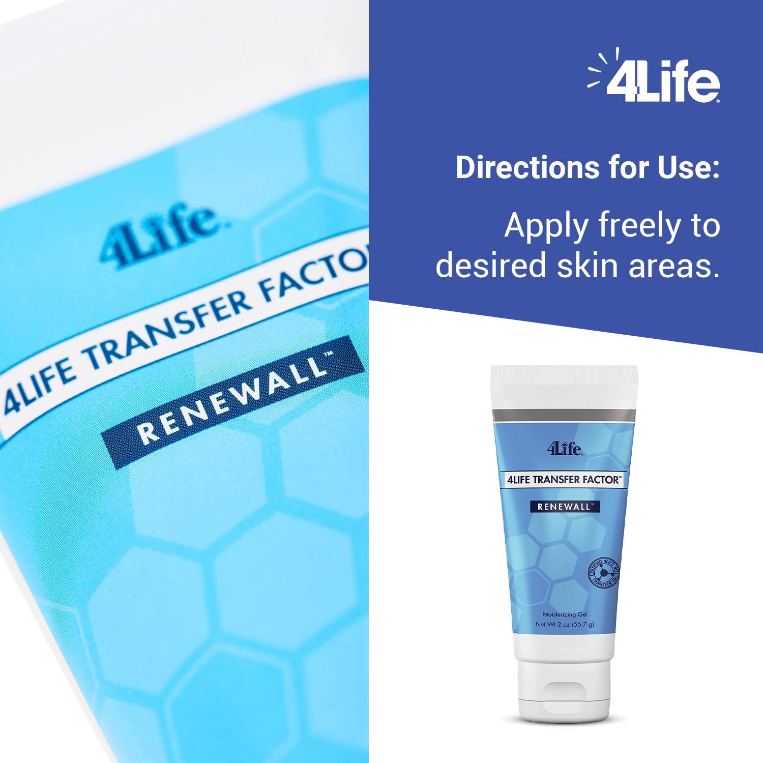 RenewAll Gel: Skin Care with Aloe Vera, Lavender, Eucalyptus, and Rosemary - 2oz