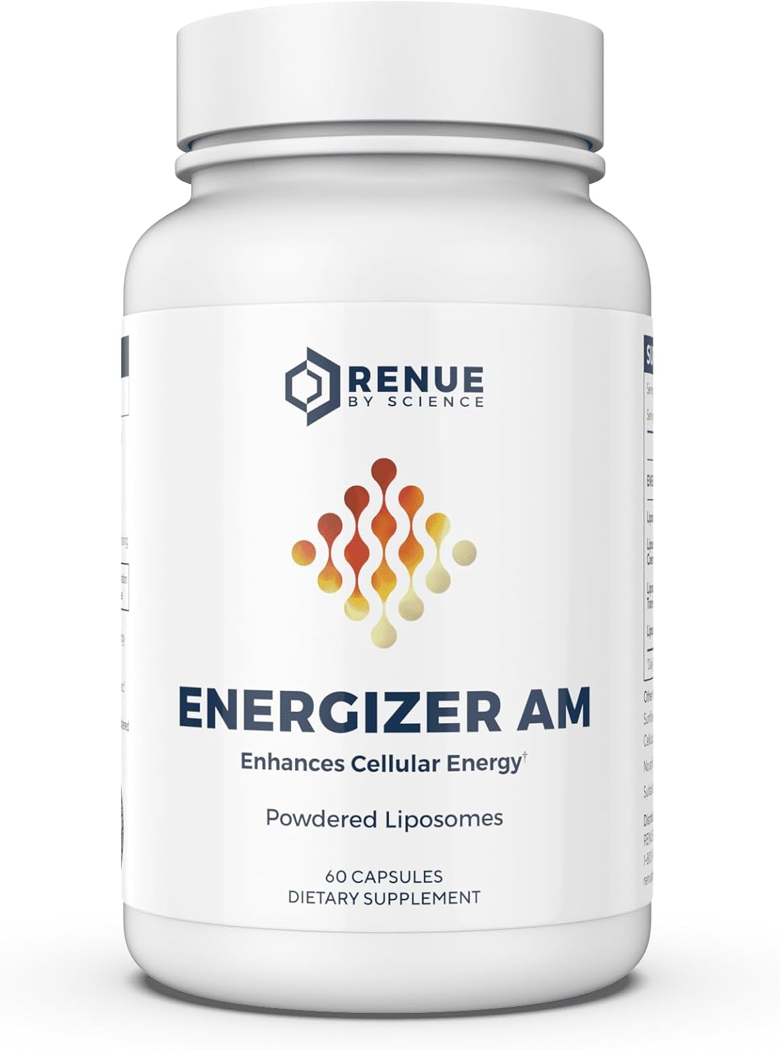 Renue By Science Energizer AM: Liposomal Resveratrol, Hesperidin, Green Tea Supplement - 60 Capsules with Trans Resveratrol, Hesperidin, Green Tea Extract - Non-GMO, Made in USA