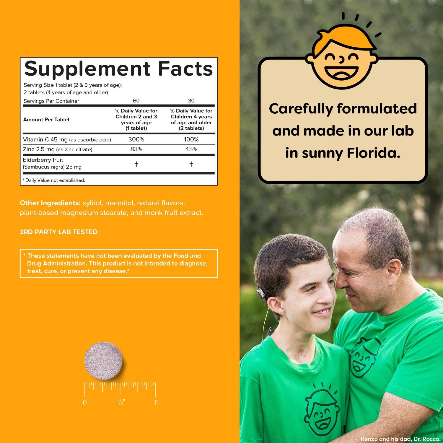 Renzo's Back to School Bundle: Vitamin B6, Picky Eater Multivitamin, Kids Immune Support Vitamin C with Elderberry & Zinc