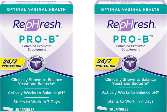RepHresh Pro-B Probiotic Feminine Supplement Mega Size 2ct - New Packaging