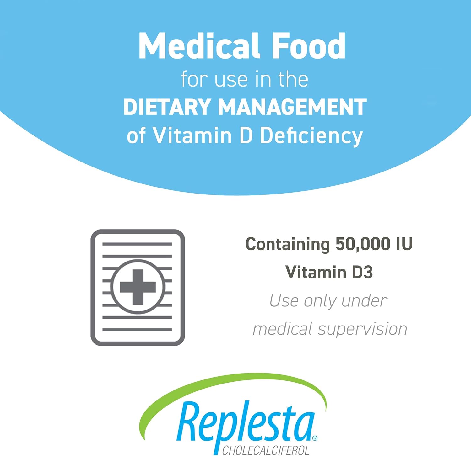 Replesta 50,000 IU Vitamin D3 Cholecalciferol Chewables - 4 Pack, Weekly Dose for Vitamin D Deficiency, Non-GMO, Orange Flavor - Pack of 2