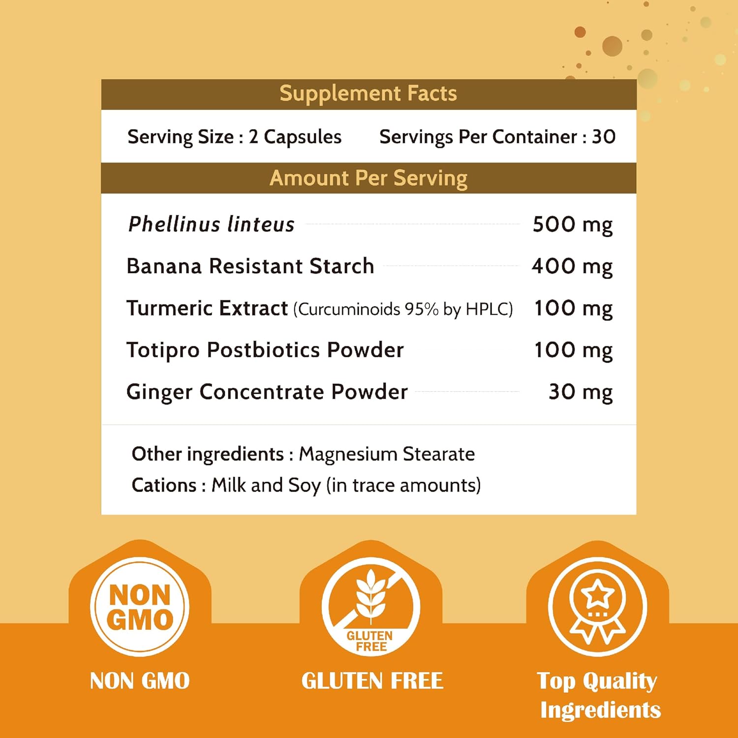 Resistant Starch Turmeric Curcumin Supplements for Energy and Immunity - Liver Detox Support - 60 Capsules