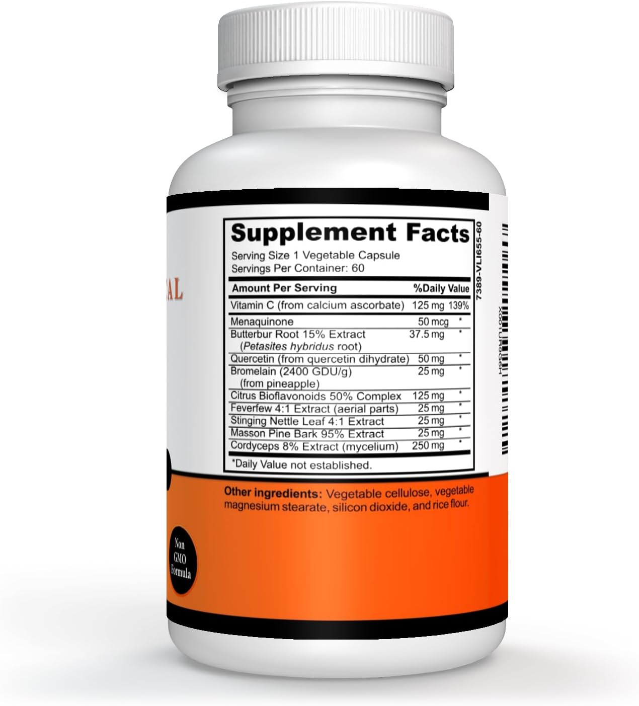 Respiratory Formula for Smokers - Lung Cleanse for Healthy Breathing - Detox Supplement for Lung Health - 60 Capsules