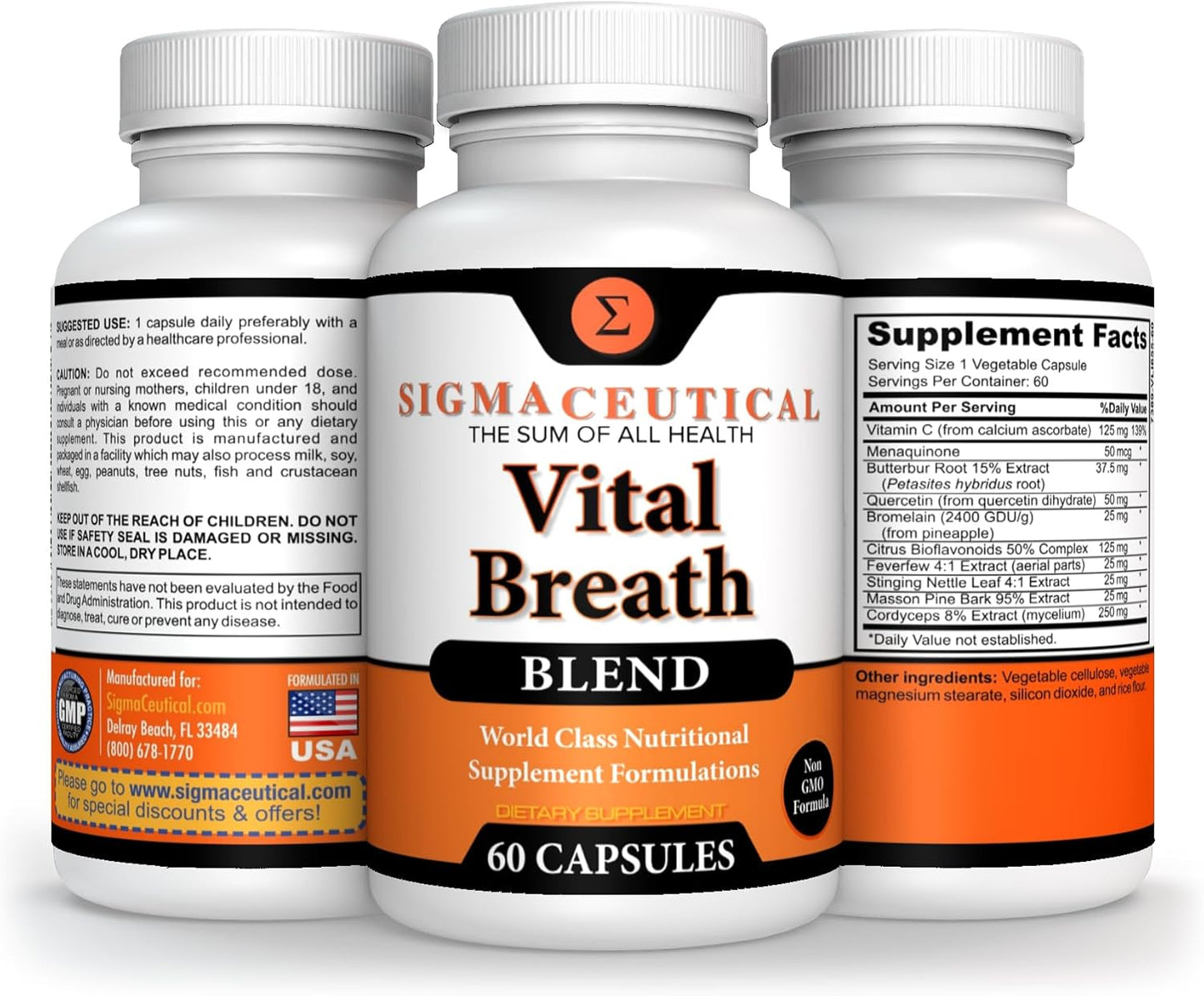 Respiratory Formula for Smokers - Lung Cleanse for Healthy Breathing - Detox Supplement for Lung Health - 60 Capsules