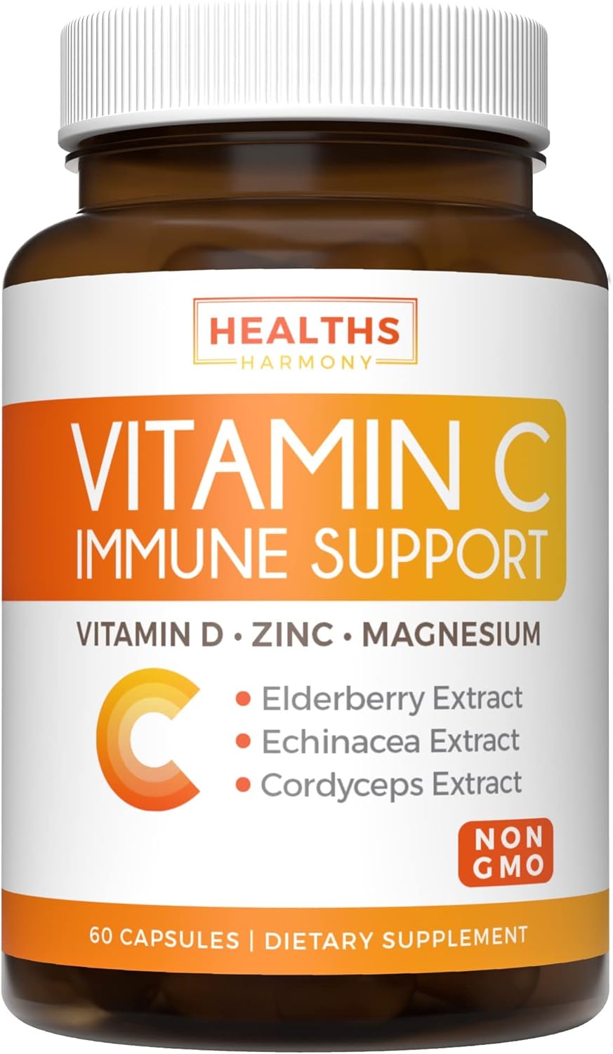 Respiratory Support & Immunity Boost Bundle - Deep Lung Cleanse and Vitamin C Supplement for Airway and Immune Health (1-Month Supply, 60 Capsules each)
