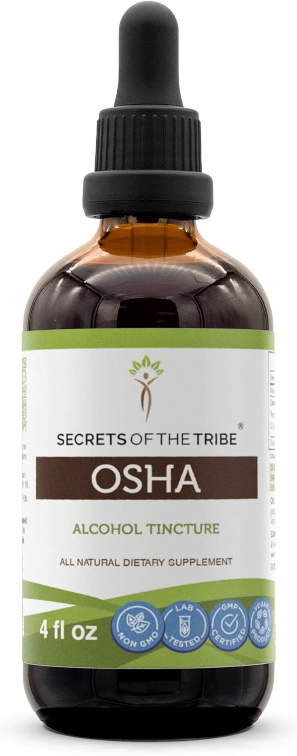 Responsibly Farmed OSHA Tincture Alcohol Extract - Secrets of the Tribe - 4 OZ