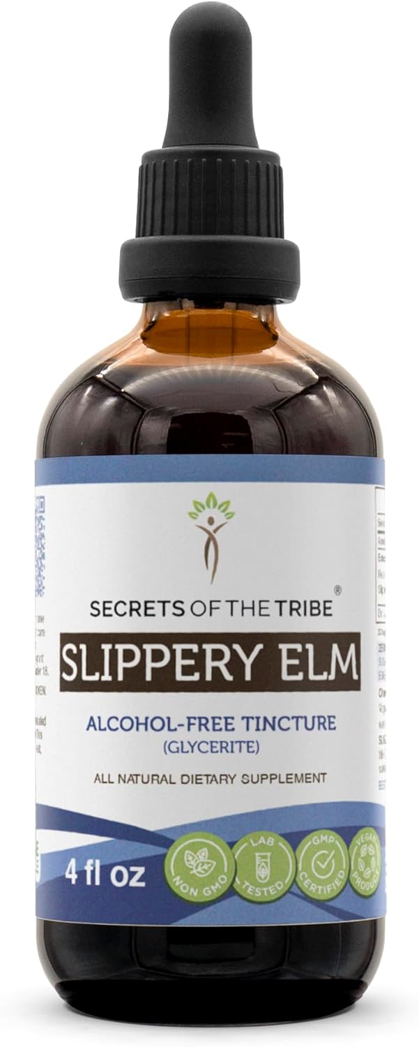 Responsibly Farmed Slippery Elm Alcohol-Free Liquid Extract - 4 FL OZ