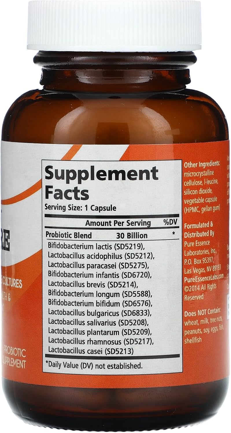 Restore Probiotic Supplement - 30 Billion CFU - Immune & Digestive Support - 12 Strains for Men & Women - Natural Relief for Constipation - 60 Capsules