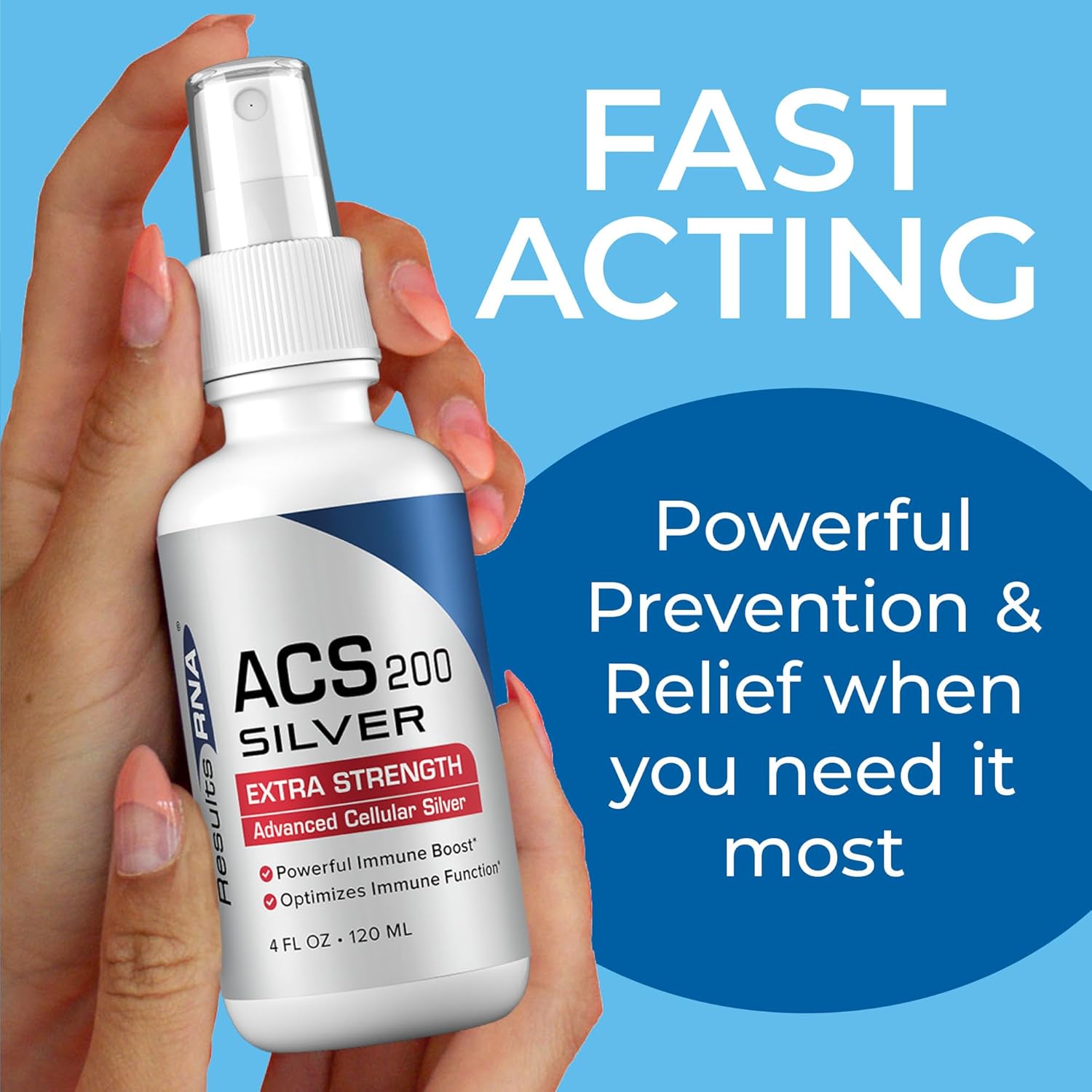 Results RNA ACS 200 Silver Extra Strength Immune System Support - Advanced Cellular Colloidal Silver for Immunity - Trusted by Global Doctors - BoostGo Australia