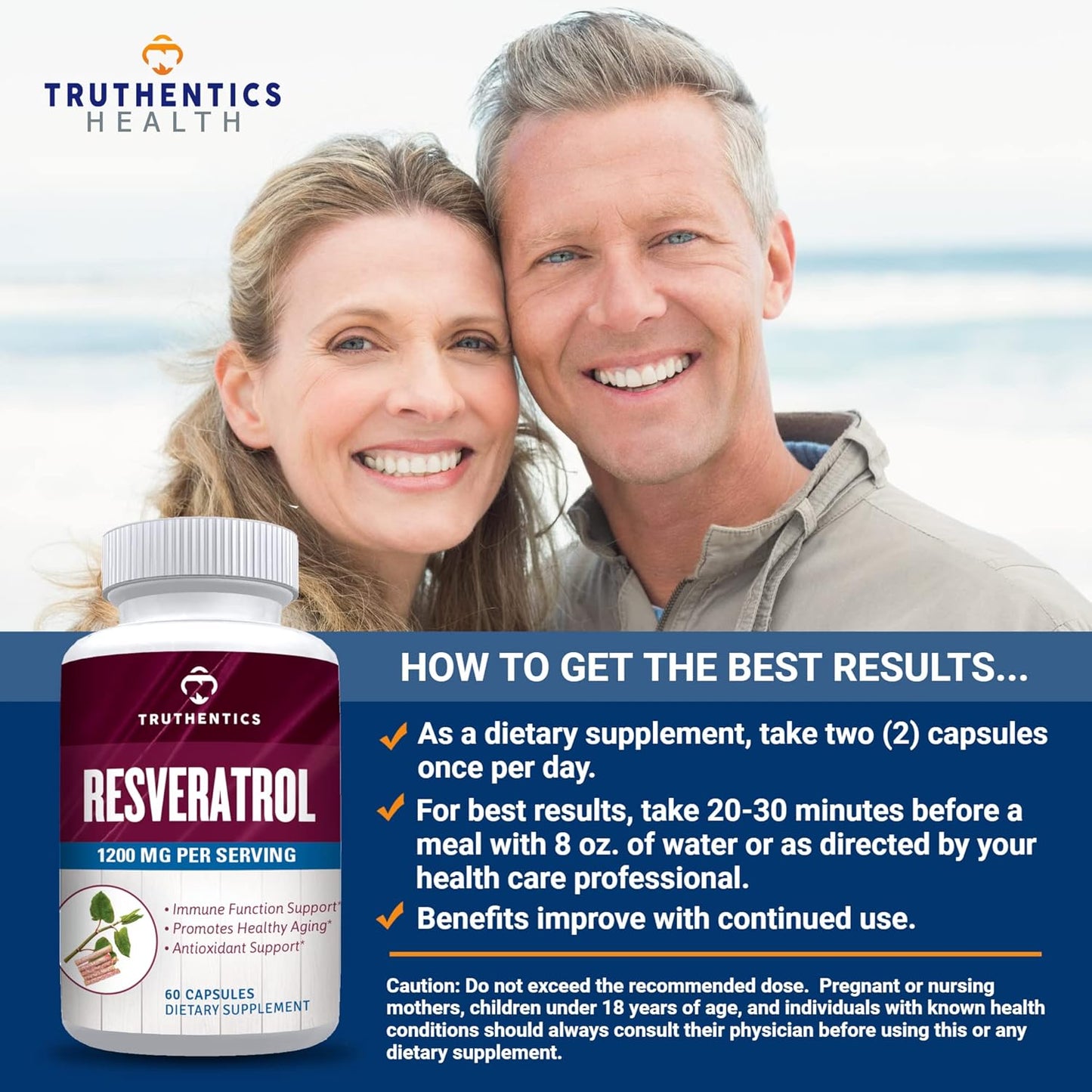 Resveratrol and Probiotic Bundle for Healthy Aging, Heart, Immune & Digestive Support - Gluten Free, Non-GMO Capsules