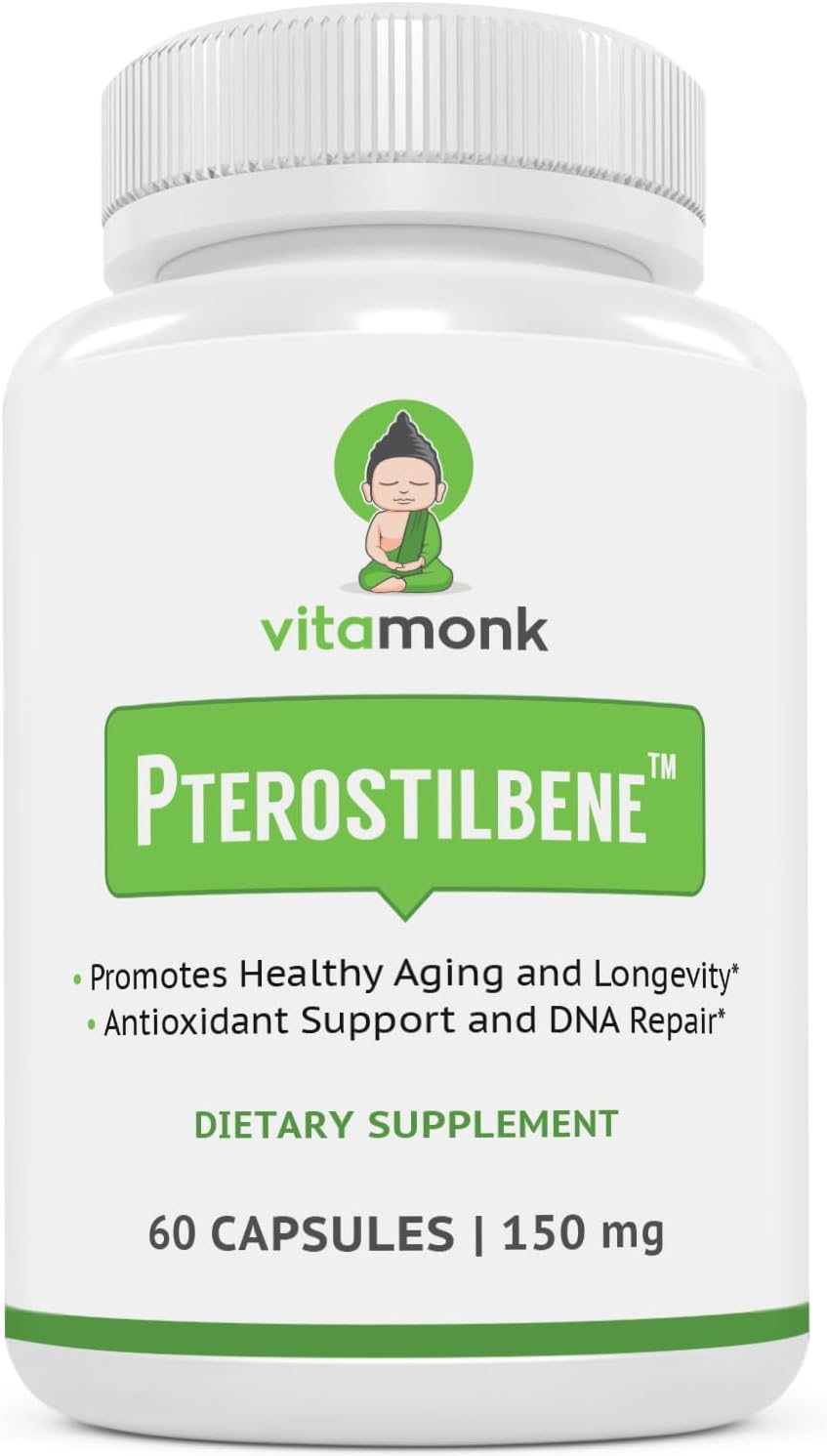 Resveratrol and Pterostilbene Power Pack for Longevity by VitaMonk