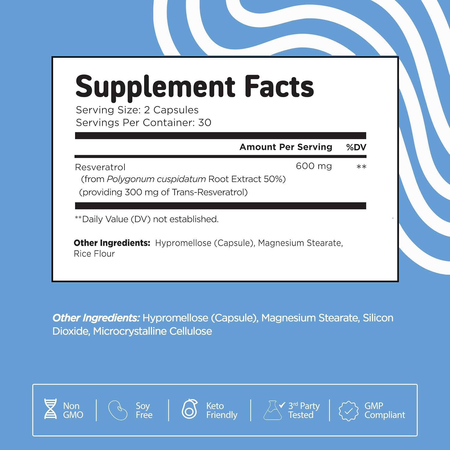 Resveratrol Capsules with NAD+ for Vital Vitamin Support