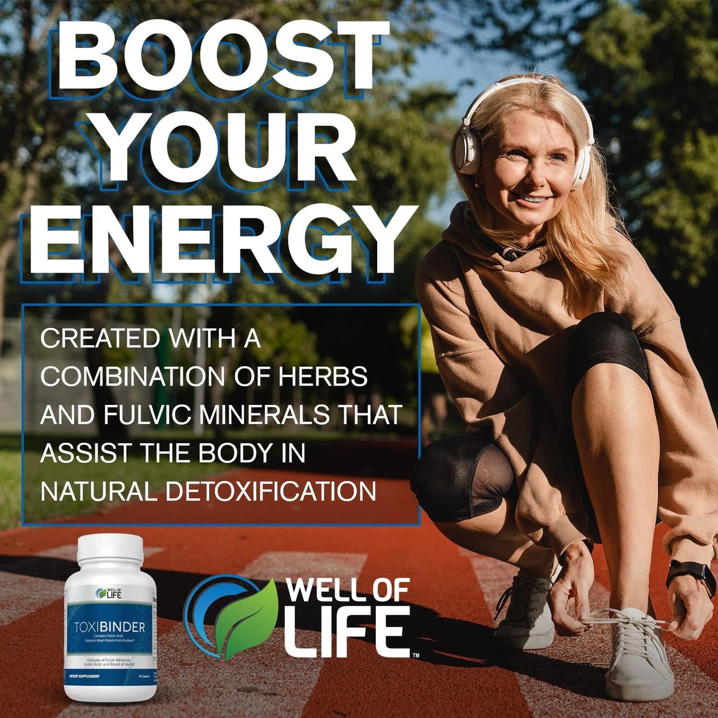 Revitalize Your Wellbeing with ToxiBinder Detox & Repair Complex - 90 Vegan Capsules - Non-GMO Blend of Humic & Fulvic Acids for Energy, Gut & Joint Health, Hydration, Nutrient Absorption