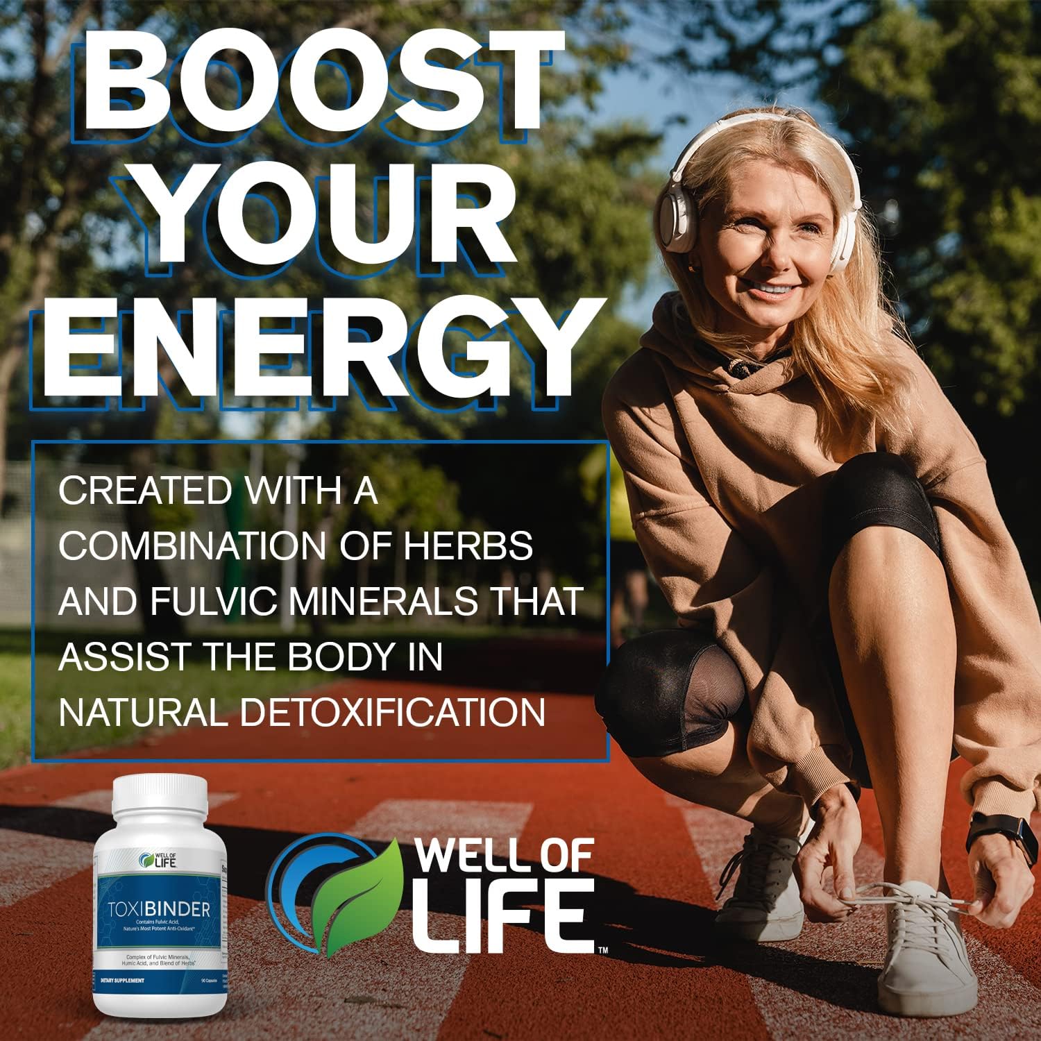 Revitalize Your Wellbeing with ToxiBinder Detox & Repair Complex - 90 Vegan Capsules - Non-GMO Blend of Humic & Fulvic Acids for Energy, Gut & Joint Health, Hydration, Nutrient Absorption