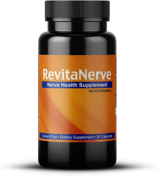 RevitaNerve Neuropathy Nerve Support Supplement for Nerve Discomfort - 30 Count, Once Daily Relief for Nerve Aches