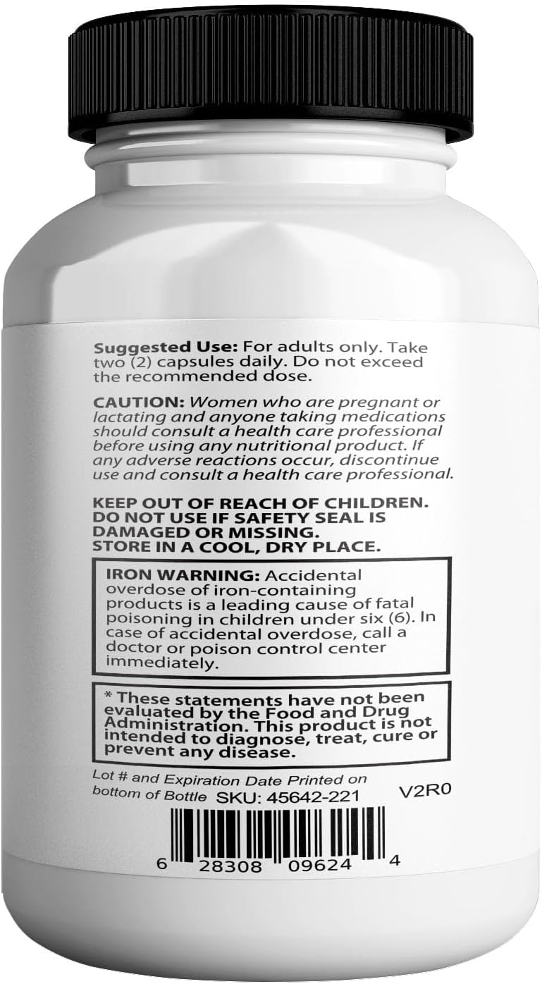 Reviva Glow Max Hair Skin and Nails Supplement with Biotin and Herbal Blend - 120 Capsules Vegan & Gluten-Free Formula