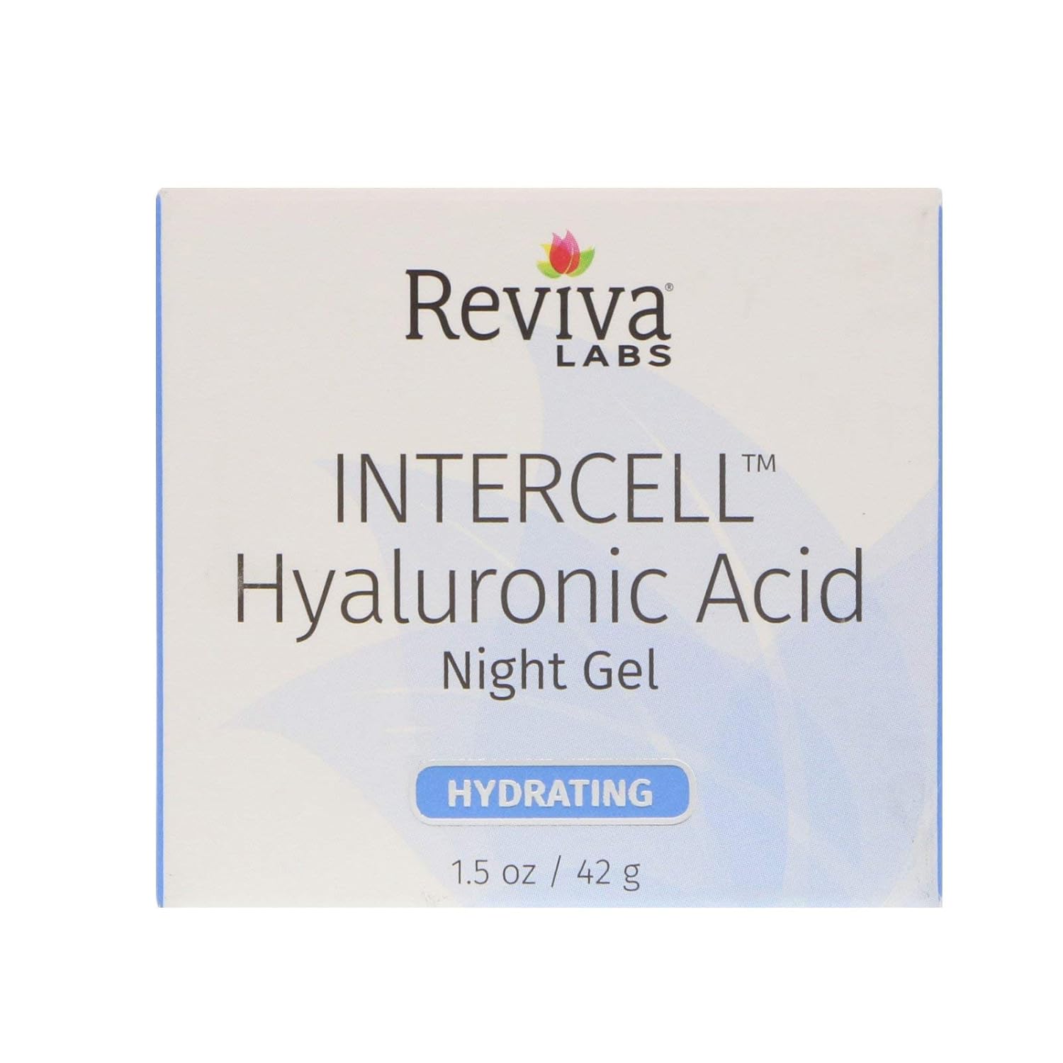 Reviva Labs Intercell Night Gel with Hyaluronic Acid 1.50 oz - Hydrating Nighttime Skincare