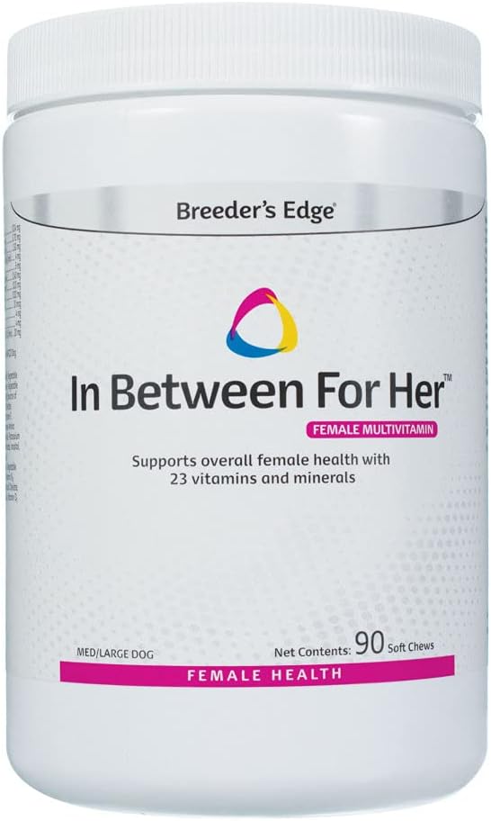 Revival Animal Health Breeder's Edge in Between for Her - Female Multivitamin for Medium/Large Dogs - 90 Count