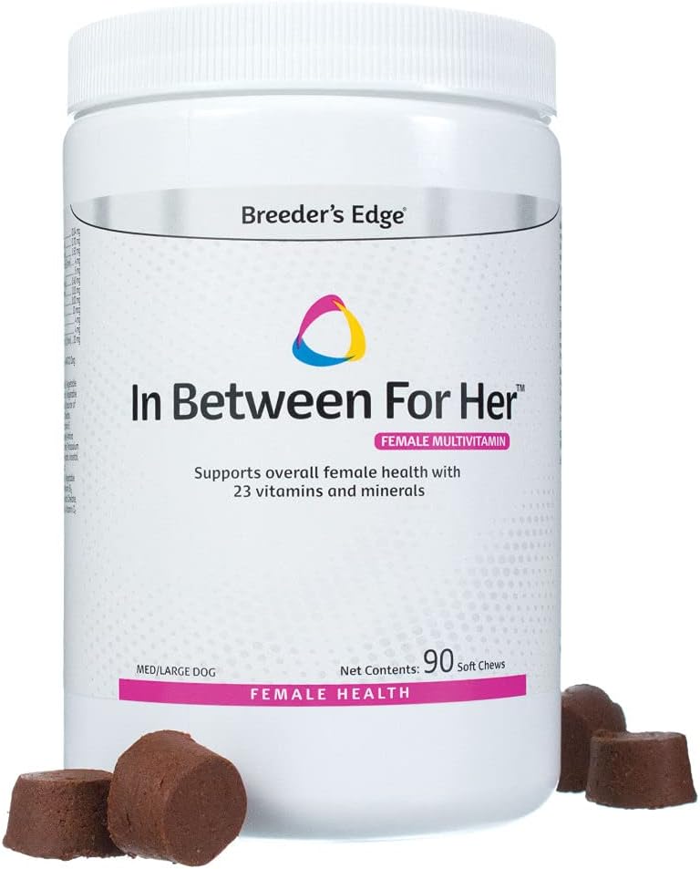 Revival Animal Health Breeder's Edge in Between for Her - Female Multivitamin for Medium/Large Dogs - 90 Count