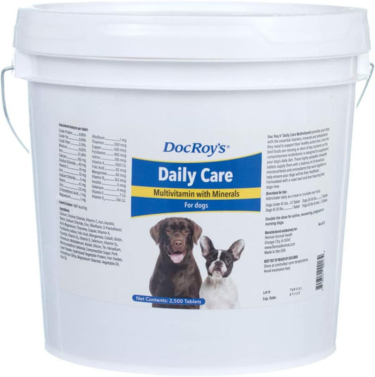 Revival Animal Health Doc Roy's Canine Daily Care Multivitamin Supplement - 2500 Tablets