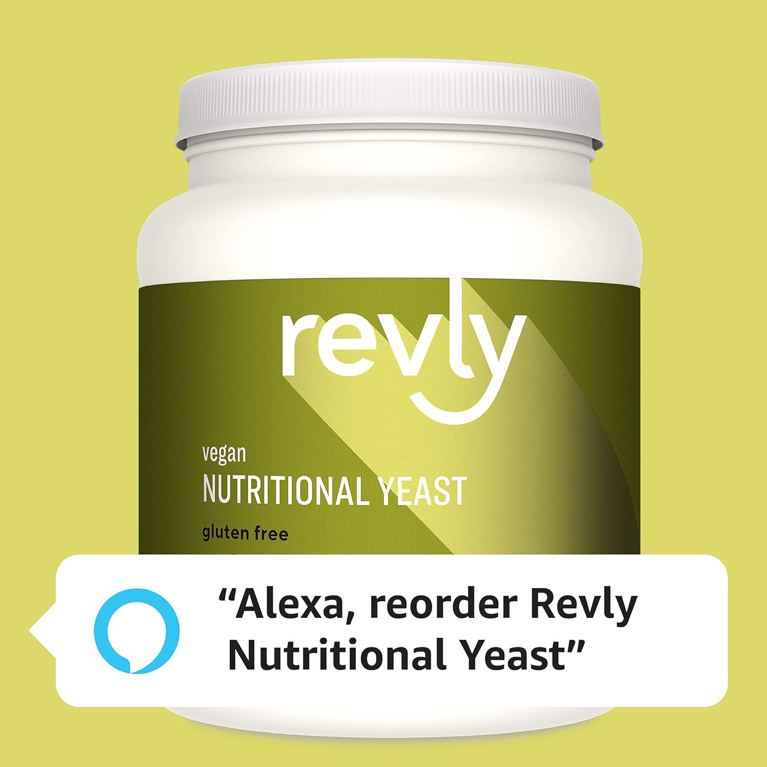 Revly Vegan Nutritional Yeast Non-Fortified Powder - 6g Protein, Amino Acids, Vitamins, Minerals - Cheese Flavor - 30 Servings x 2 Pack - 15.9 Oz