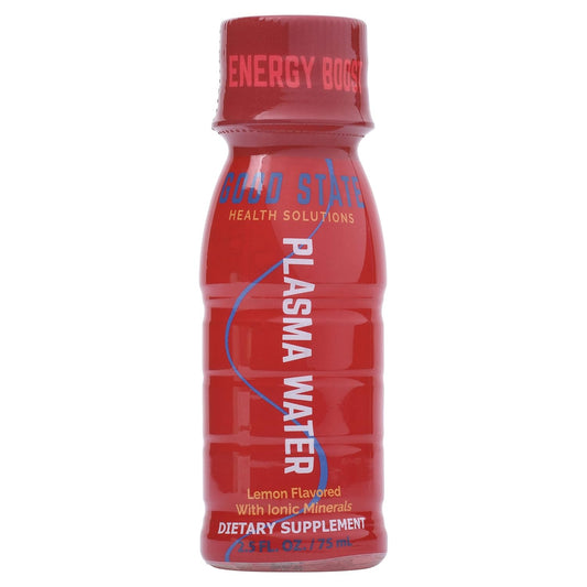Revolutionary Ionic Plasma Water Shot for Energy and Endurance - Nitric Oxide Infused with Cold-Plasma Technology - Caffeine-Free Dietary Supplement - Lemon Flavor - 2.5 oz