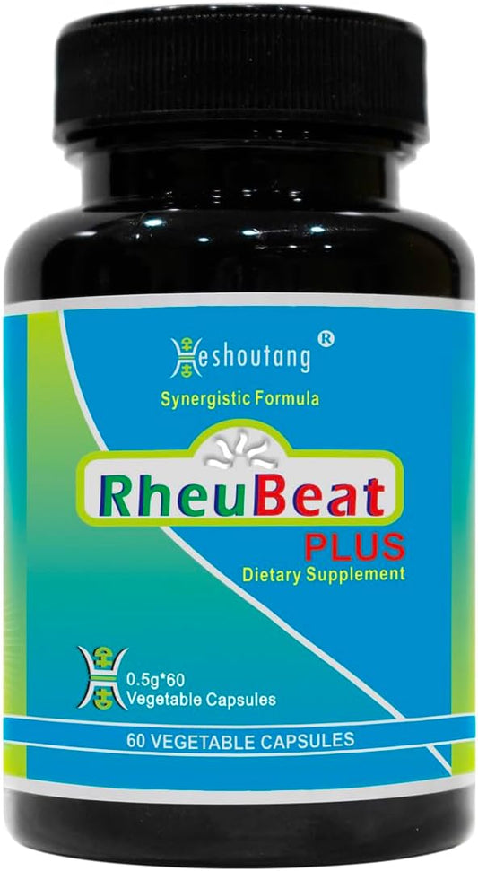 RheuBeatPlus: Herbal Blood Flow Optimizer for Circulation & Pain - Cardiovascular Health - 60 Veg Capsules