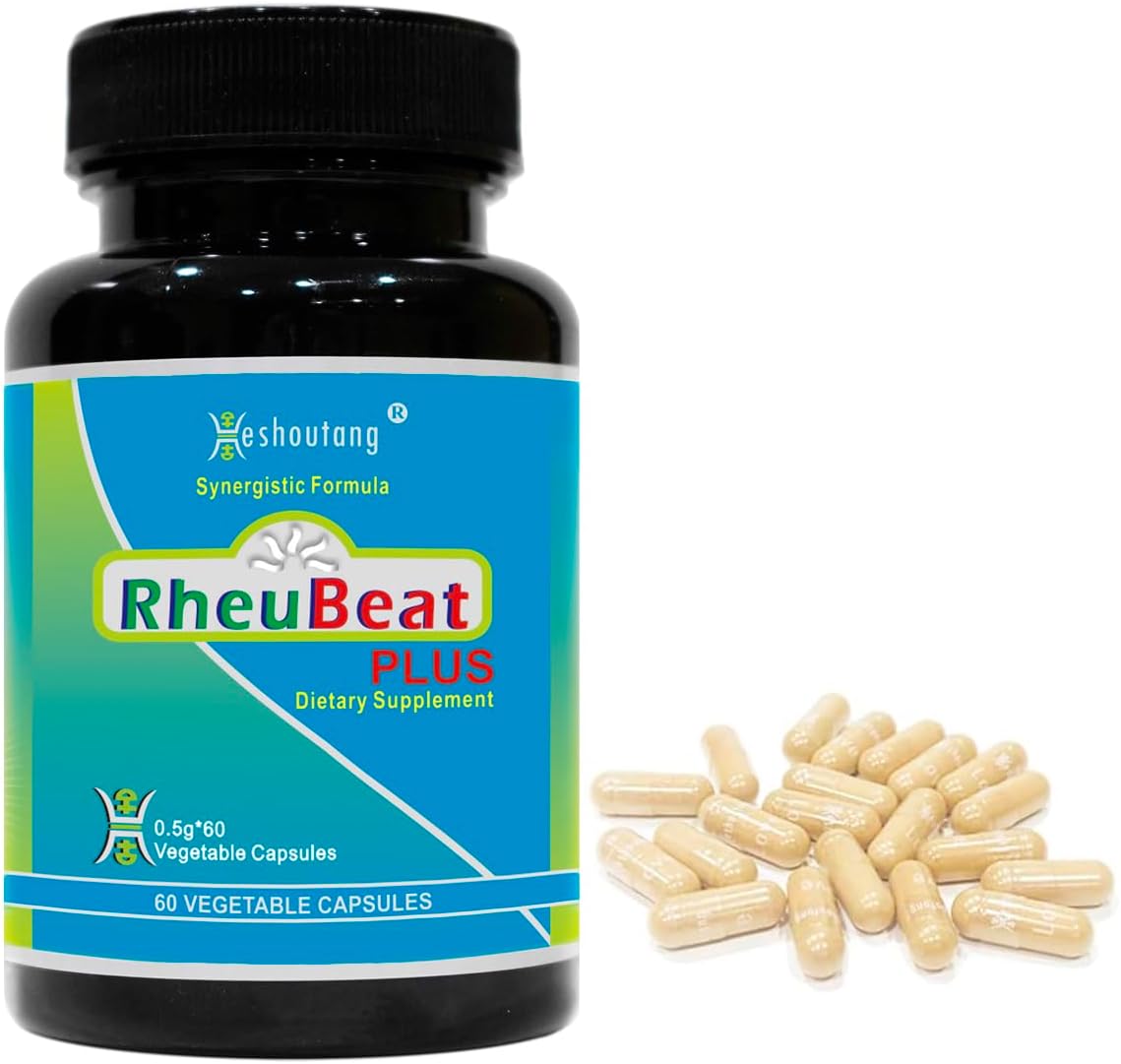 RheuBeatPlus: Herbal Blood Flow Optimizer for Circulation & Pain - Cardiovascular Health - 60 Veg Capsules