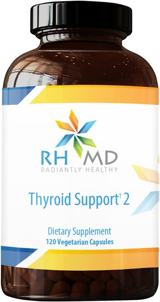RHMD Thyroid Support 2 Supplement - 120 Vegetarian Capsules for Radiant Health