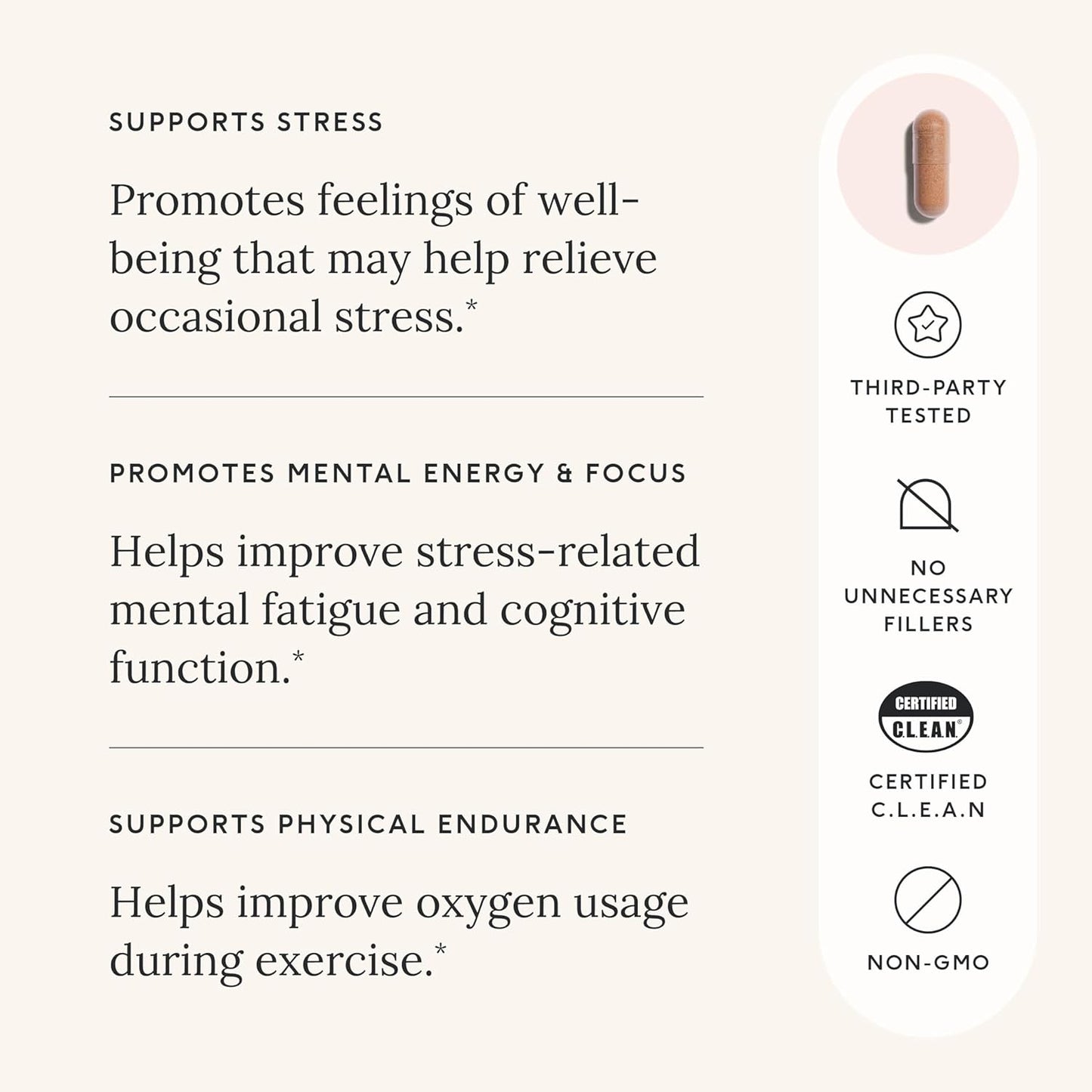 Rhodiola Rosea Supplement for Stress, Brain, Energy Support - 250mg Capsules - Adaptogenic Properties - Gluten Free - 60 Count