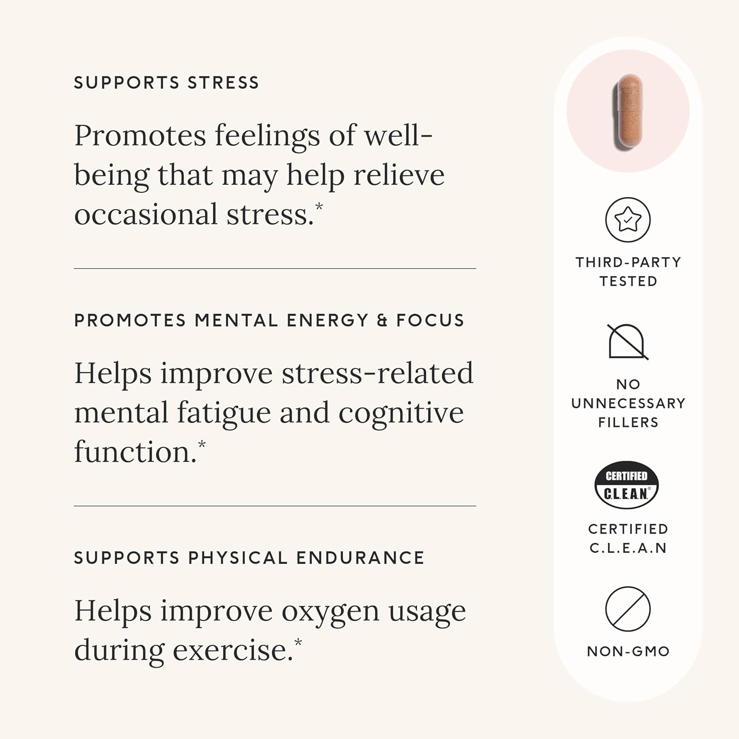 Rhodiola Rosea Supplement for Stress, Brain, Energy Support - 250mg Capsules - Adaptogenic Properties - Gluten Free - 60 Count