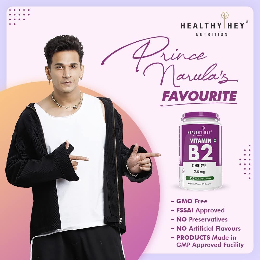 Riboflavin Supplement - 120 Vegetarian Capsules by Sheltr Vitamin B2