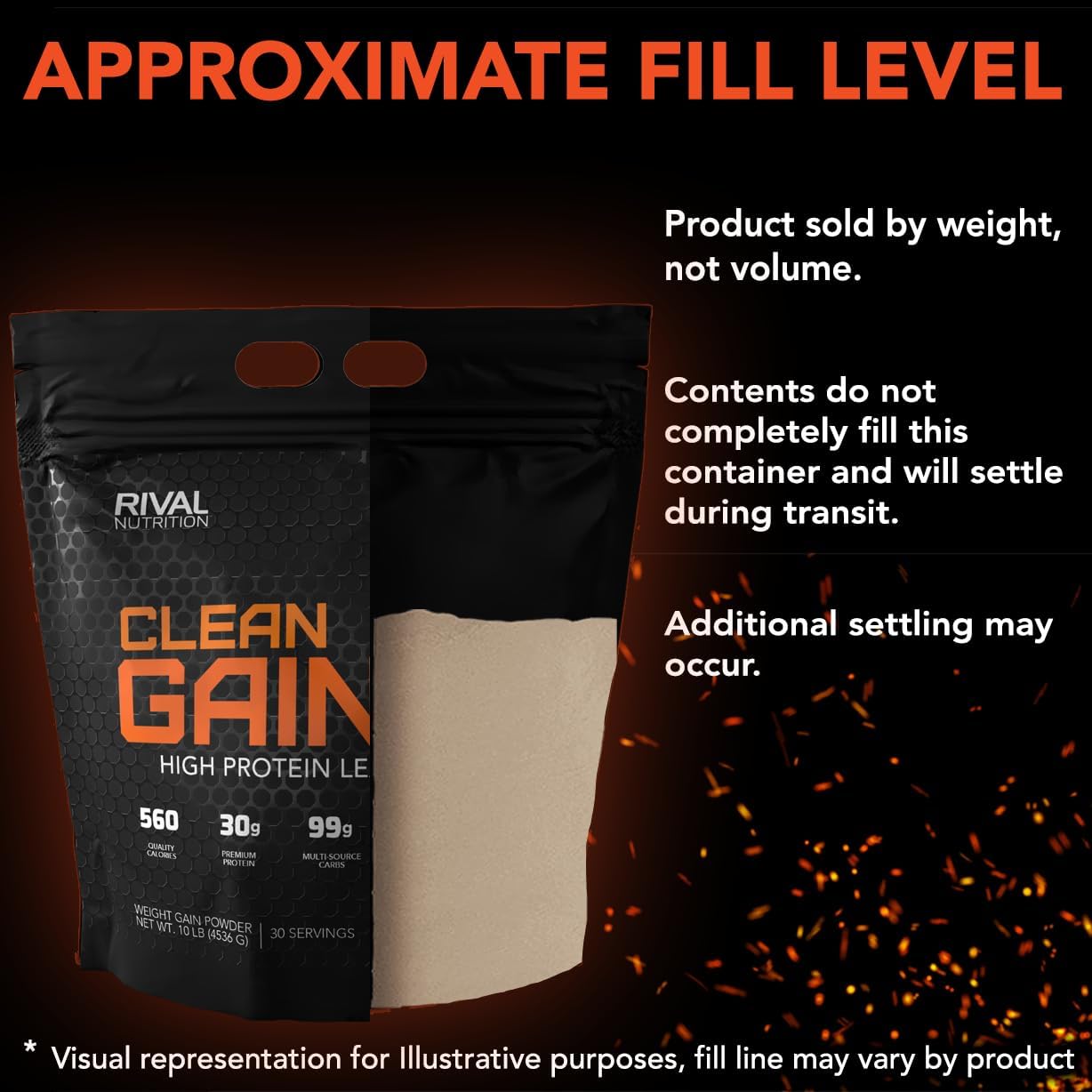 RIVALUS Clean Gainer Cookies & Creme 10lb - High-Quality Nutrition Supplement