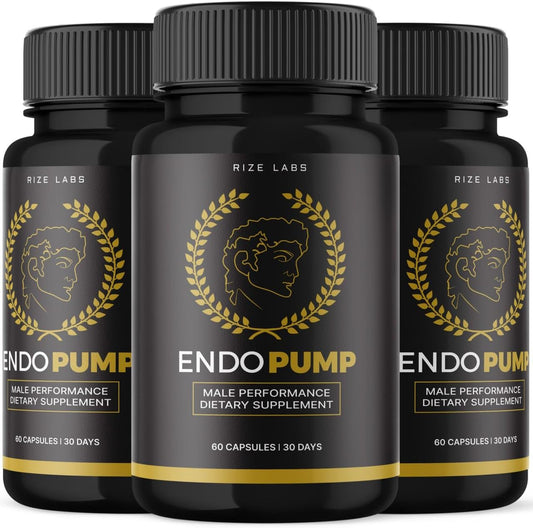 rize labs EndoPump Capsules: Energy Boost & Strength Support for Men (180 Capsules)