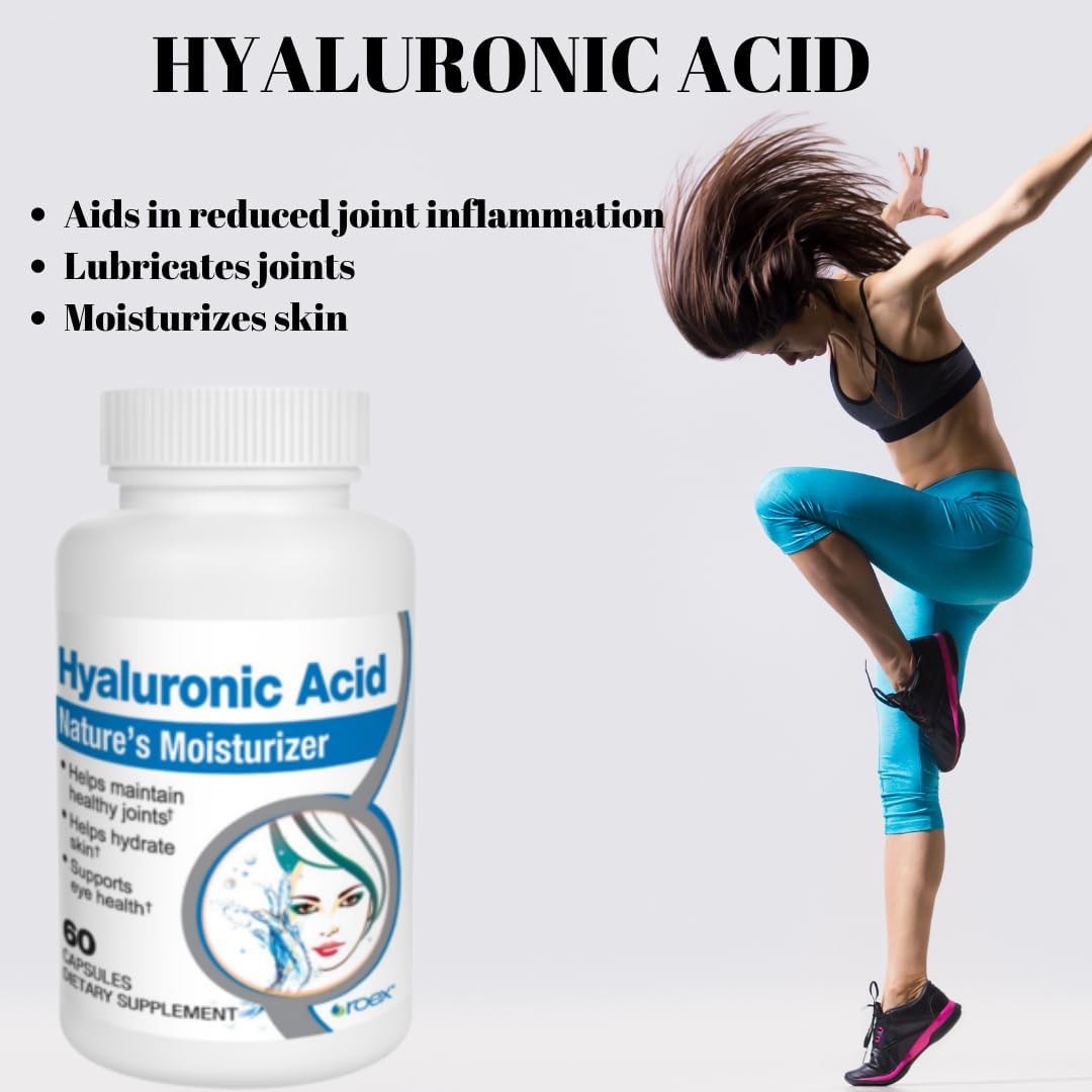Roex Hyaluronic Acid Joint Support Vitamins - 60 Vegetable Capsules