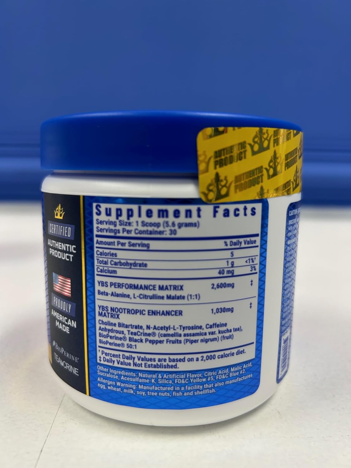 Ronnie Coleman Signature Series Apple Blast Pre Workout Powder - Enhanced Energy, Endurance, and Focus with Amino Acids for Men and Women - 30 Servings